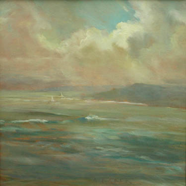 Laguna Beach, CA Plein air painting near Cliff Drive in Launa
