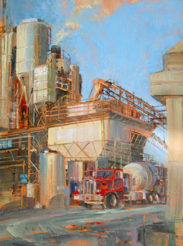 Monday Morning painting by April Raber