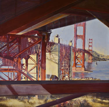 Golden Gate Bridge painting by April Raber