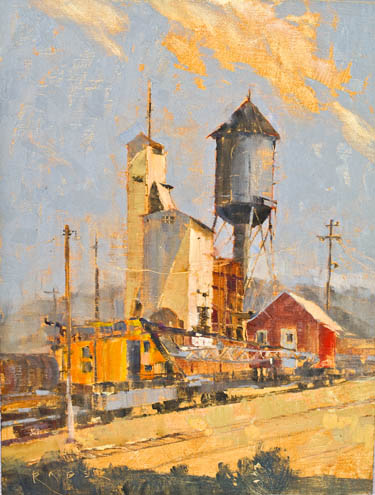 Sentinals of Old Ely by artist April Raber