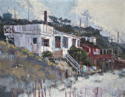 Hotel Laguna - Laguna oil painting by artist April Raber